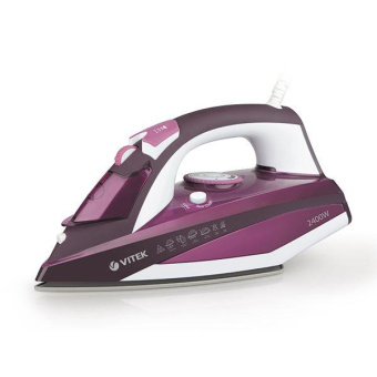 Утюг Vitek Luxure 1215-VT-03 2400Вт бордовый/белый от магазина РЭССИ