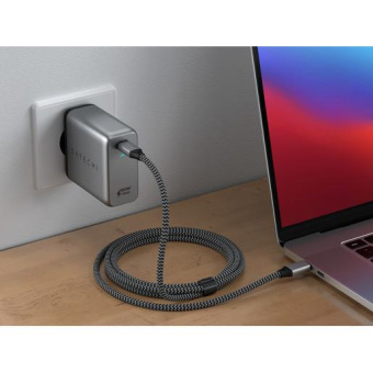 Сетевое зар./устр. Satechi Compact Charger 5A (PD) USB-C универсальное серый (ST-UC100WSM-EU) от магазина РЭССИ