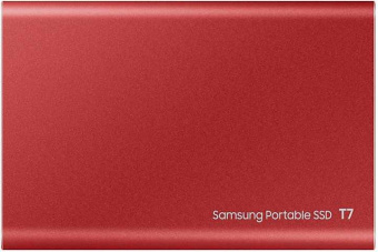 Накопитель SSD Samsung USB-C 2Tb MU-PC2T0R/WW T7 1.8" красный от магазина РЭССИ