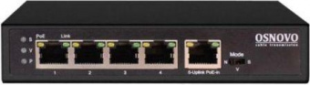 Коммутатор Osnovo SW-8050/D 5G 4PoE+ 85W неуправляемый от магазина РЭССИ