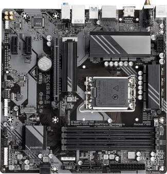 Материнская плата Gigabyte B760M DS3H AX Soc-1700 Intel B760 4xDDR5 mATX AC`97 8ch(7.1) 2.5Gg RAID+HDMI+DP от магазина РЭССИ