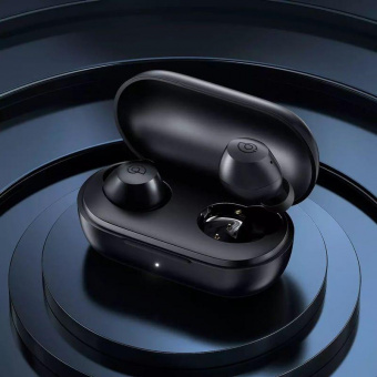 Гарнитура вкладыши Haylou T16 черный беспроводные bluetooth в ушной раковине от магазина РЭССИ