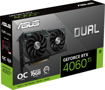 Видеокарта Asus PCI-E 4.0 DUAL-RTX4060TI-O16G NVIDIA GeForce RTX 4060TI 16384Mb 128 GDDR6 2595/18000 HDMIx1 DPx3 HDCP Ret от магазина РЭССИ
