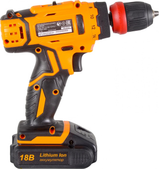 Дрель-шуруповерт Вихрь ДА-18Л-2КC аккум. патрон:быстрозажимной (кейс в комплекте) (72/14/34) от магазина РЭССИ