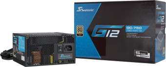 Блок питания Seasonic ATX 750W G12 GC-750 80+ gold (20+4pin) APFC 120mm fan 6xSATA RTL от магазина РЭССИ