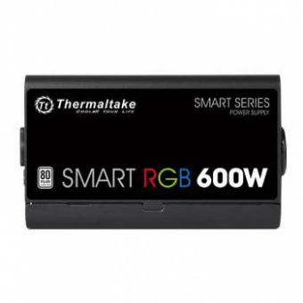 Блок питания Thermaltake ATX 600W Smart RGB 600 80+ (24+4+4pin) APFC 120mm fan color LED 6xSATA RTL от магазина РЭССИ