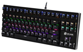 Клавиатура Оклик 967G Dark Force механическая черный USB Multimedia for gamer LED от магазина РЭССИ