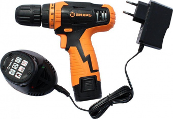 Дрель-шуруповерт Вихрь ДА-12Л-2К аккум. патрон:быстрозажимной (кейс в комплекте) (72/14/7) от магазина РЭССИ