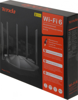Роутер беспроводной Tenda TX2 Pro AX1500 10/100/1000BASE-TX черный от магазина РЭССИ
