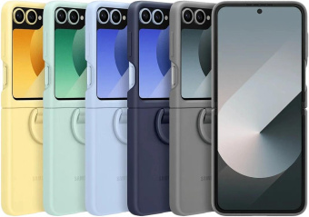 Чехол (клип-кейс) Samsung для Samsung Galaxy Z Flip6 Silicone Case Silicone Case Flip 6 (F741) серый (EF-PF741TJEGRU) от магазина РЭССИ