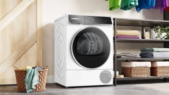 Сушильная машина Bosch Serie 8 WQB245A0BY кл.энер.:A+++ макс.загр.:9кг белый от магазина РЭССИ