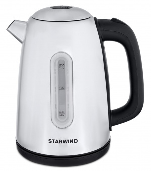 Чайник электрический Starwind SKS3210 1.7л. 2200Вт серебристый (корпус: металл) от магазина РЭССИ