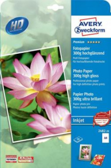 Фотобумага Avery Zweckform 2482-20 A4/300г/м2/10л./белый глянцевое для струйной печати от магазина РЭССИ