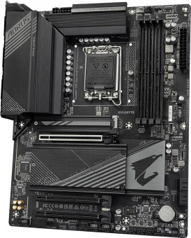 Материнская плата Gigabyte B760 AORUS ELITE AX Soc-1700 Intel B760 4xDDR5 ATX AC`97 8ch(7.1) 2.5Gg RAID+HDMI+DP от магазина РЭССИ
