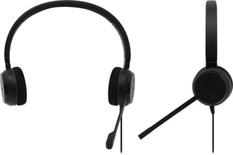 Наушники с микрофоном Jabra Evolve 20 UC Duo черный (4999-829-209) от магазина РЭССИ