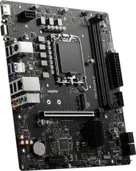 Материнская плата MSI PRO B760M-E Soc-1700 Intel B760 2xDDR5 mATX AC`97 8ch(7.1) GbLAN+VGA+HDMI от магазина РЭССИ