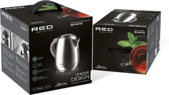 Чайник электрический Red Solution RK-M172 1.7л. 2100Вт нержавеющая сталь корпус: нерж.сталь/пластик от магазина РЭССИ