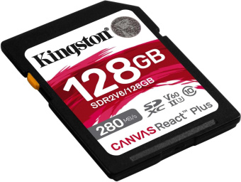 Флеш карта SDXC 128GB Kingston SDR2V6/128GB Canvas React Plus w/o adapter от магазина РЭССИ