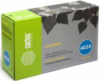 Картридж лазерный Cactus CS-CB402AR CB402A желтый (7500стр.) для HP CLJ CP4005/CP4005DN/CP4005N от магазина РЭССИ