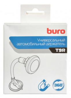 Держатель Buro T9R магнитный черный для для смартфонов и навигаторов от магазина РЭССИ