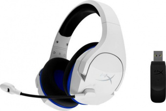 Наушники с микрофоном HyperX Stinger Core Wireless PS5 (CS002-WA) белый/голубой накладные Radio оголовье (4P5J1AA) от магазина РЭССИ