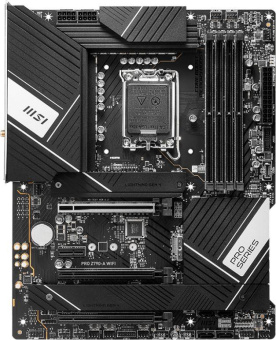 Материнская плата MSI PRO Z790-A WIFI Soc-1700 Intel Z790 4xDDR5 ATX AC`97 8ch(7.1) 2.5Gg RAID+HDMI+DP от магазина РЭССИ