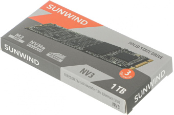 Накопитель SSD SunWind PCIe 3.0 x4 1TB SWSSD001TN3T NV3 M.2 2280 от магазина РЭССИ