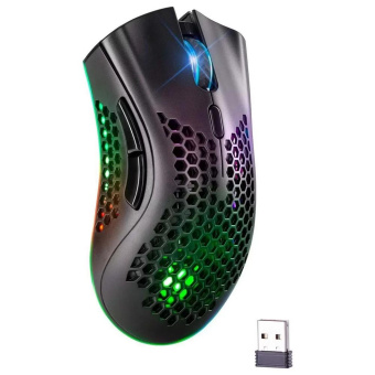 Мышь Defender Warlock GM-709L черный оптическая 2400dpi беспров. USB 7but (52709) от магазина РЭССИ