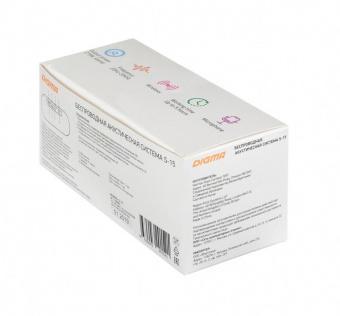 Колонка порт. Digma S-15 черный 10W 1.0 BT/USB 1200mAh от магазина РЭССИ