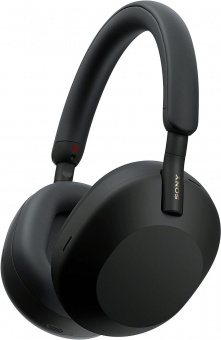 Гарнитура мониторные Sony WH-1000XM5 1.2м черный беспроводные bluetooth оголовье (WH-1000XM5/BC) от магазина РЭССИ