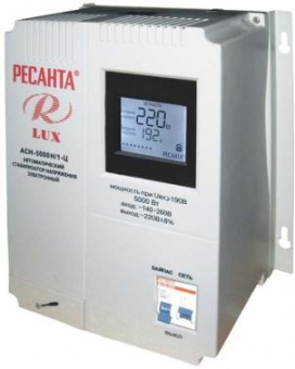 Стабилизатор напряжения Ресанта АСН-5000Н/1-Ц однофазный серый (63/6/16) от магазина РЭССИ