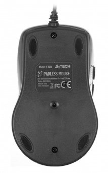 Мышь A4Tech V-Track Padless N-70FX черный оптическая (1600dpi) USB для ноутбука (7but) от магазина РЭССИ