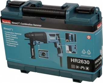 Перфоратор Makita HR2630 патрон:SDS-plus уд.:2.4Дж 800Вт (кейс в комплекте) от магазина РЭССИ