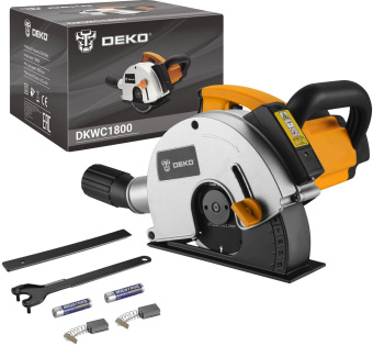 Штроборез Deko DKWC1800 4000об/мин 1800W оранжевый/черный от магазина РЭССИ