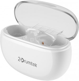 Гарнитура вкладыши A4Tech 2Drumtek B27 TWS белый беспроводные bluetooth в ушной раковине (B27 GRAYISH WHITE) от магазина РЭССИ