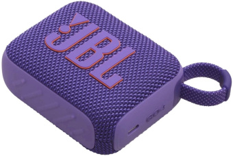 Колонка порт. JBL GO 4 фиолетовый 4.2W 1.0 BT 850mAh (JBLGO4PUR) от магазина РЭССИ