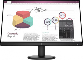 Монитор HP 23.8" P24v черный IPS LED 16:9 HDMI 250cd 178гр/178гр 1920x1080 60Hz VGA FHD 3.46кг от магазина РЭССИ