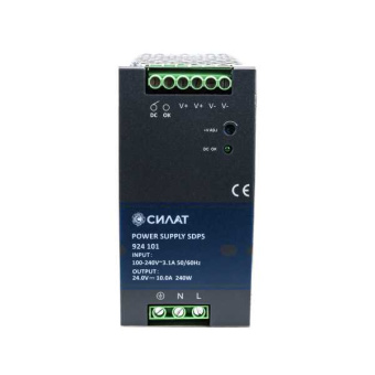 Блок питания на DIN-рейку, 240W, 10A, 24V / 90-264VAC от магазина РЭССИ