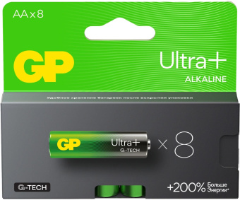 Батарея GP Ultra Plus Alkaline 15AUPA21-2CRB8 AA (8шт) блистер от магазина РЭССИ