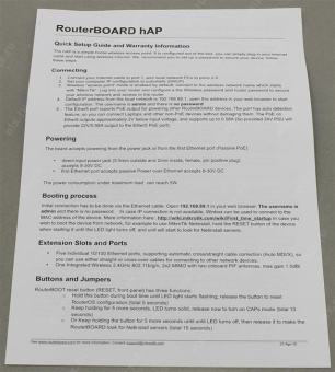 Mikrotik RouterBOARD hAP электронное устройство от магазина РЭССИ