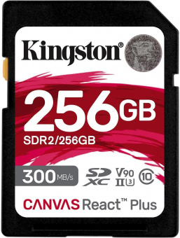 Флеш карта SDXC 256Gb Class10 Kingston SDR2/256GB Canvas React Plus w/o adapter от магазина РЭССИ