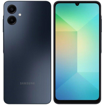 Смартфон Samsung SM-A065F Galaxy A06 128Gb 6Gb черный моноблок 3G 4G 2Sim 6.7" 720x1600 Android 14 50Mpix 802.11 a/b/g/n/ac GPS GSM900/1800 GSM1900 TouchSc microSD max1024Gb от магазина РЭССИ
