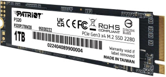 Накопитель SSD Patriot PCIe 3.0 x4 1TB P320P1TBM28 P320 M.2 2280 от магазина РЭССИ