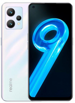 Смартфон Realme 9 4G 128Gb 6Gb белый моноблок 3G 4G 2Sim 6.4" 1080x2408 Android 12 108Mpix 802.11 b/g/n/ac GPS GSM900/1800 GSM1900 TouchSc microSD max256Gb от магазина РЭССИ