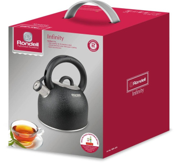 Чайник металлический Rondell Infinity RDS-424 2.7л. черный от магазина РЭССИ