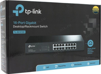 Коммутатор TP-Link TL-SG1016D 16G неуправляемый от магазина РЭССИ