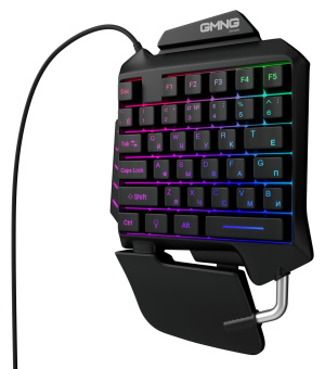 Игровой блок Оклик 703GK черный USB for gamer LED (подставка для запястий) (1533151) от магазина РЭССИ