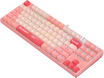 Клавиатура A4Tech Bloody S87 Energy механическая розовый USB for gamer LED (S87 USB ENERGY PINK) от магазина РЭССИ