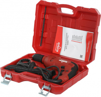 Дрель ударная Elitech ДУ 800РЭК 800Вт патрон:кулачковый реверс (кейс в комплекте) (181183) от магазина РЭССИ