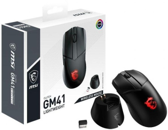 Мышь MSI Clutch GM41 Lightweight черный/красный оптическая (20000dpi) беспроводная USB2.0 (6but) от магазина РЭССИ